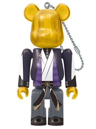 GENTARO YUMENO by Hypnosis Mic-Division Rap Battle BE@RBRICK 100% figure, produced by Medicom Toy. Front view.