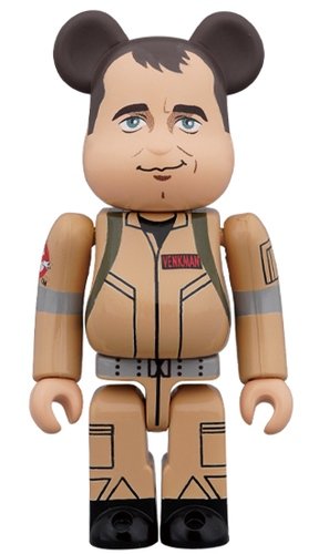 GHOSTBUSTERS - Peter Venkman BE@RBRICK 100% figure, produced by Medicom Toy. Front view.