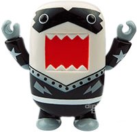 Glam Rocker Domo Qee figure by Dark Horse Comics, produced by Toy2R. Front view.
