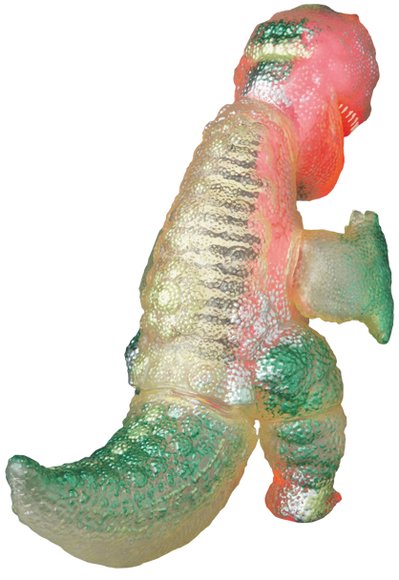 Gogamezilla figure by Anraku Ansaku, produced by Medicom Toy. Back view.