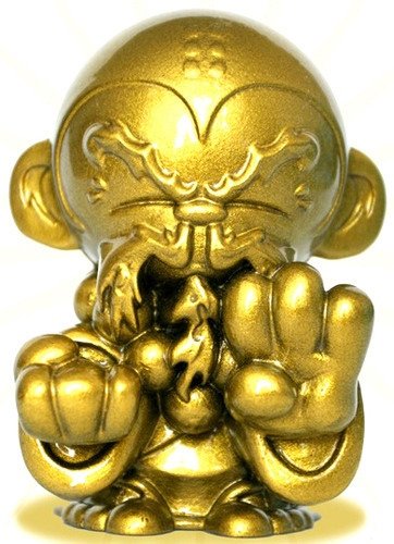 Golden Monkey Kung Fu Pocket Master figure by Jerome Lu, produced by Mana Studios. Front view.