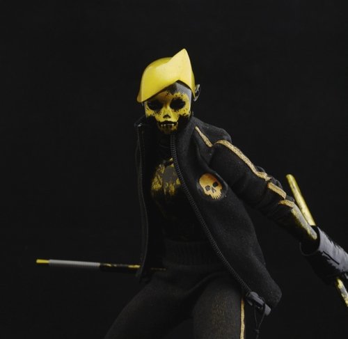 Golden Voodoo TK (Custom) figure, produced by Threea. Front view.