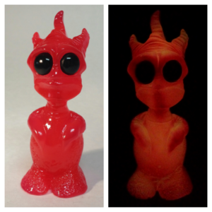 GOOBLIN NIGHT CREEPER - RED figure by Jfury, produced by Furiouscustoms By Jfury. Front view.