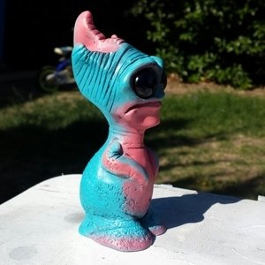 Gooblins figure by Jfury, produced by Furiouscustoms By Jfury. Side view.