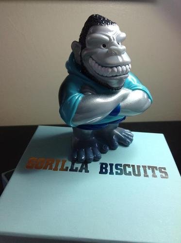 Gorilla Biscuits - Revelation Records 25th Anniversary figure by Anthony Civ Civorelli, produced by Super7. Packaging.