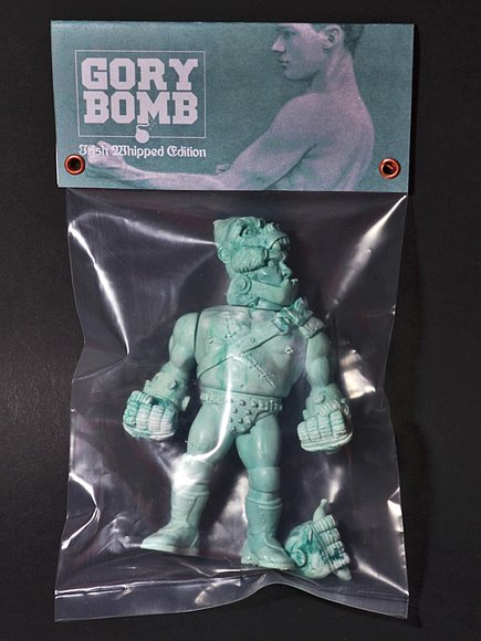 Gory Bomb Irish Whipped edition figure by Daniel Yu. Packaging.