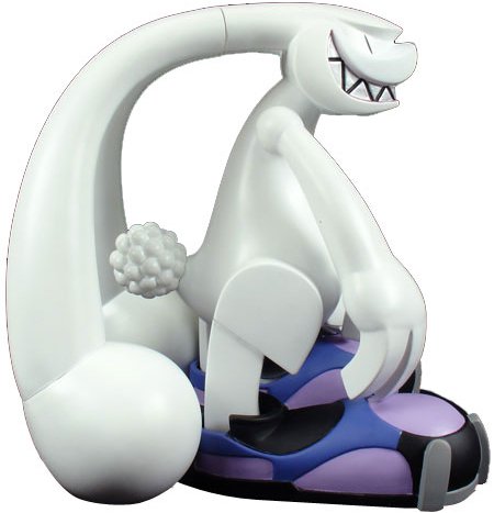 Grabbit - Pearl White figure by Touma, produced by Play Imaginative. Side view.