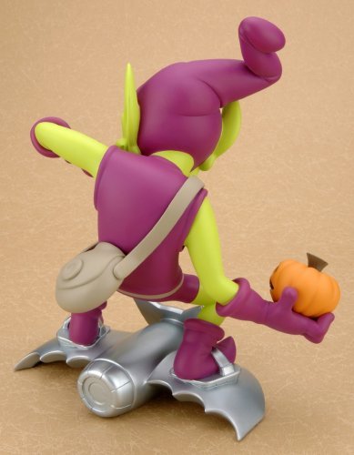 Green Goblin figure by Marvel, produced by Happinet. Back view.