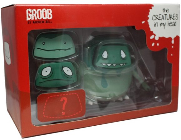Groob - Goo figure by Andrew Bell, produced by Dyzplastic. Packaging.