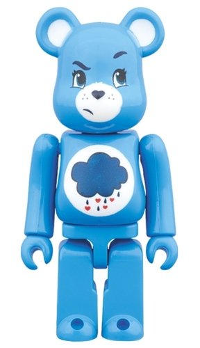 Grumpy Bear（TM）BE@RBRICK figure, produced by Medicom Toy. Front view.