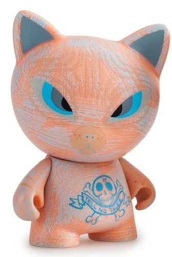 Hairless Tomcat figure by Amanda Visell, produced by Kidrobot. Front view.