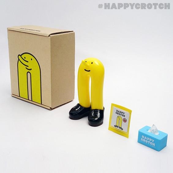 Happy Crotch - No. 1 figure by Team Happy, produced by Unbox Industries. Packaging.