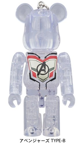Happy lottery MARVEL Avengers TYPE-B BE@RBRICK 100% figure, produced by Medicom Toy. Front view.