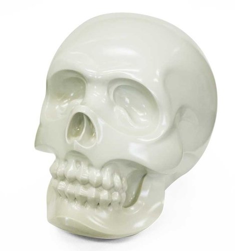Hasadhu Shingon Skull - Bone figure by Usugrow, produced by Secret Base. Front view.