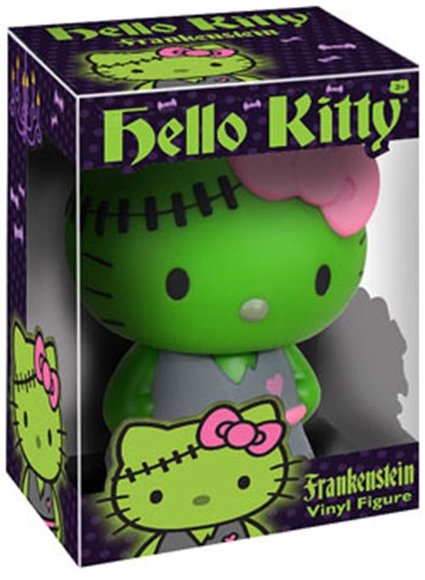 Hello Kitty Frankenstein Vinyl Figure figure by Sanrio, produced by Funko. Packaging.