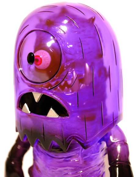 Helper T9G ver. - Clear Purple figure by T9G X Tim Biskup, produced by Intheyellow. Detail view.