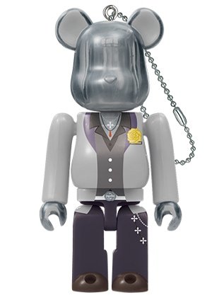 HIFUMI IZANAMI by Hypnosis Mic-Division Rap Battle BE@RBRICK 100% figure, produced by Medicom Toy. Front view.