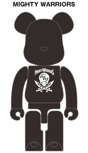 HiGH&LOW BE@RBRICK 100% figure, produced by Medicom Toy. Front view.