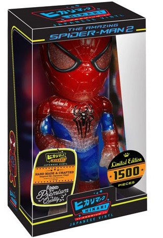 Hikari Blaze Spider-Man figure by Marvel, produced by Funko. Packaging.