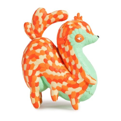 Horrible Adorable: Shrewdipede figure by Jordan Elise, produced by Kidrobot. Front view.