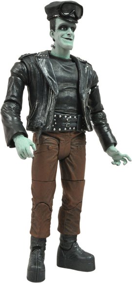 Hotrod Herman figure, produced by Diamond Select Toys. Front view.