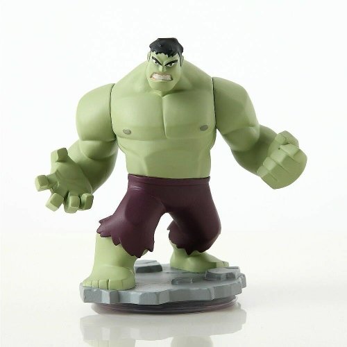 Hulk Disney Infinity 2.0 Marvel figure, produced by Disney Infinity. Front view.