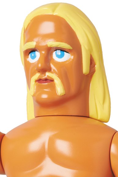 Hulk Hogan figure, produced by Medicom Toy. Detail view.
