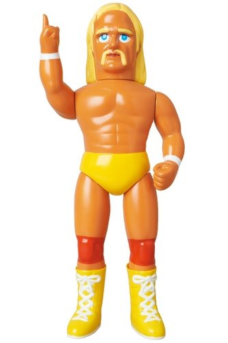 Hulk Hogan figure, produced by Medicom Toy. Front view.
