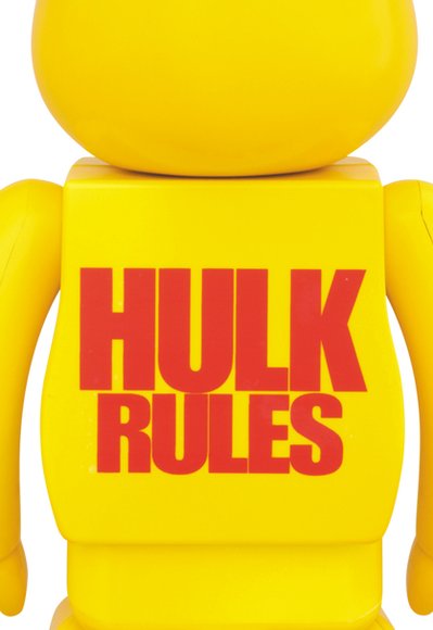 Hulkamania Be@rbrick 400% figure by Medicom Toy, produced by Medicom Toy. Detail view.