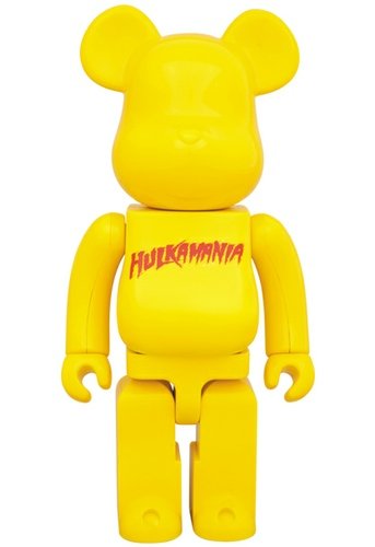 Hulkamania Be@rbrick 400% figure by Medicom Toy, produced by Medicom Toy. Front view.