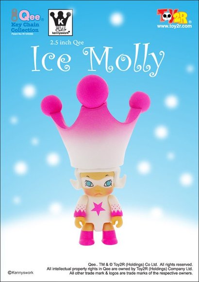 Ice Molly figure by Kenny Wong, produced by Toy2R. Packaging.