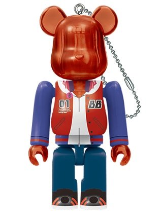 ICHIRO YAMADA by Hypnosis Mic-Division Rap Battle BE@RBRICK 100% figure, produced by Medicom Toy. Front view.
