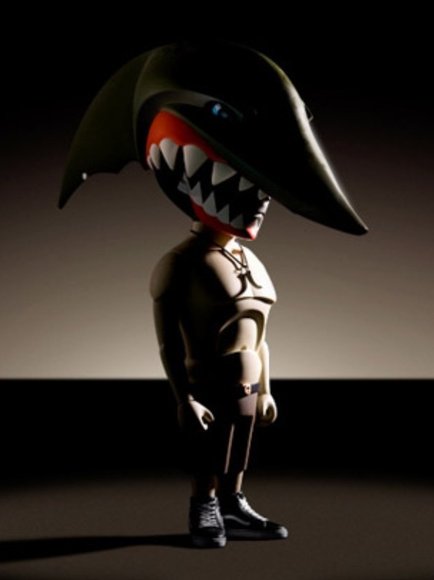 Jaws Switch figure by Mark Landwehr, produced by Coarsetoys. Front view.