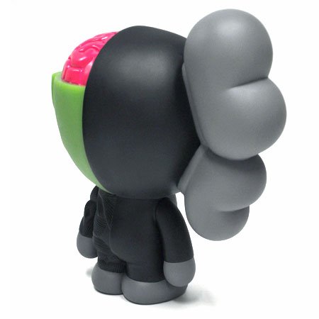 Dissected Milo - Black figure by Kaws X Bape, produced by Medicom Toy. Back view.