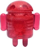 Infected Android - Red figure by Scott Wilkowski, produced by Dke Toys. Front view.