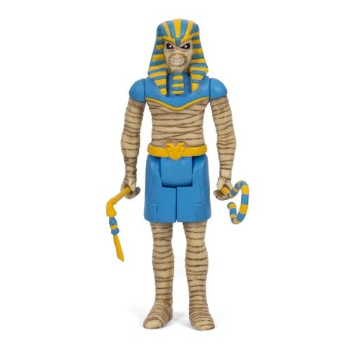 Iron Maiden - Powerslave (Pharaoh Eddie) figure by Super7, produced by Funko. Front view.