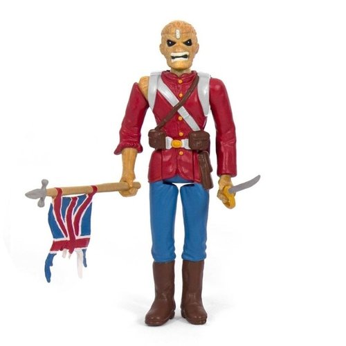 Iron Maiden - The Trooper (Soldier Eddie) figure by Super7, produced by Funko. Front view.