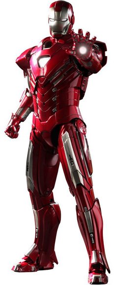Iron Man 3 : Silver Centurion (Mark XXXIII) figure by Jc. Hong, produced by Hot Toys. Front view.
