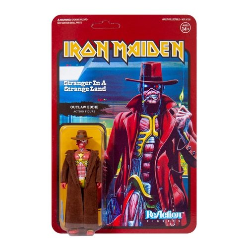 Iron Miaden - Stranger In A Strange Land (Outlaw Eddie) figure by Super7, produced by Funko. Front view.