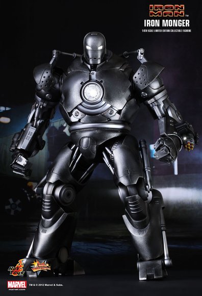 Iron Monger figure by Jc. Hong, produced by Hot Toys. Front view.