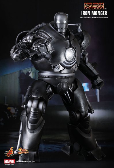 Iron Monger figure by Jc. Hong, produced by Hot Toys. Front view.