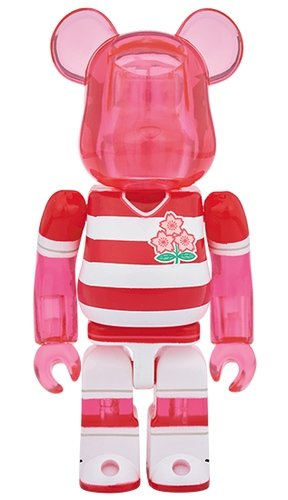 Japan national rugby union team BE@RBRICK 100% figure, produced by Medicom Toy. Front view.