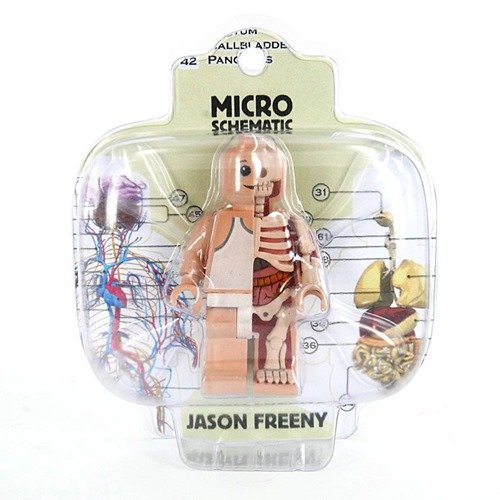 Jason Freeny Micro Schematic (Male) figure by Jason Freeny, produced by Mighty Jaxx. Packaging.