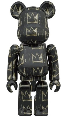 JEAN-MICHEL BASQUIAT #8 BE@RBRICK 100％ figure, produced by Medicom Toy. Front view.