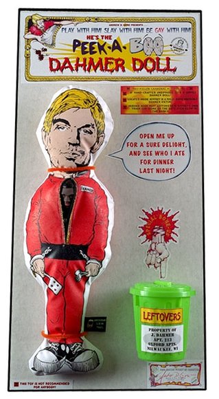 Jeffrey Dahmer Play Set figure, produced by SatanS Sideshow. Front view.