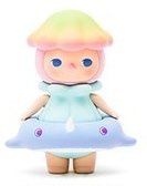 Jellyfish Baby figure by Pucky, produced by Pop Mart. Front view.
