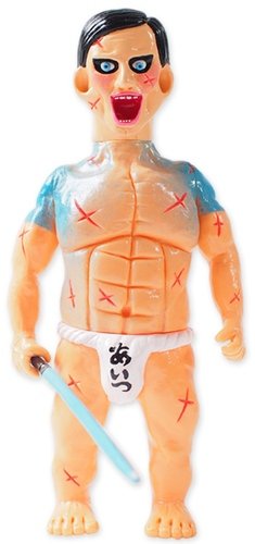 JINGI a guy figure figure by Yukinori Dehara X Punk Drunkers, produced by Yukinori Dehara. Front view.