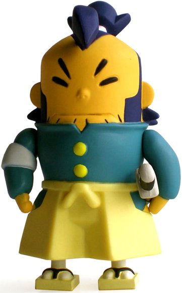 Jubbei figure by Ohm, produced by Muttpop. Front view.