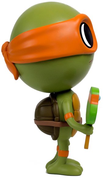 Just Like Us - Lil Mikey figure by Mike Mitchell, produced by Mondo. Side view.