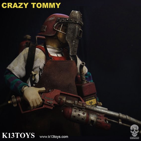 K13 Toys - Crazy Tommy figure, produced by K13 Toys. Detail view.